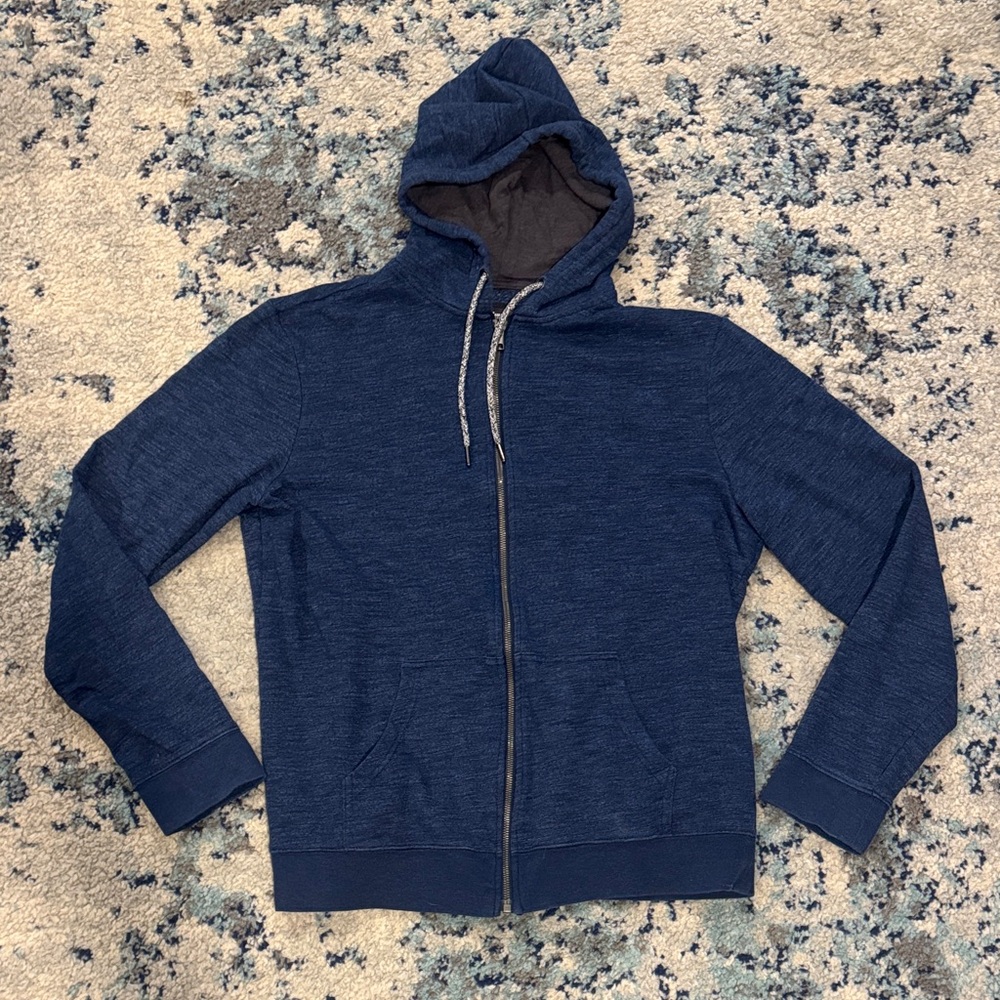 Urban Pipeline Men's Dark Blue Zip-Up Sweater